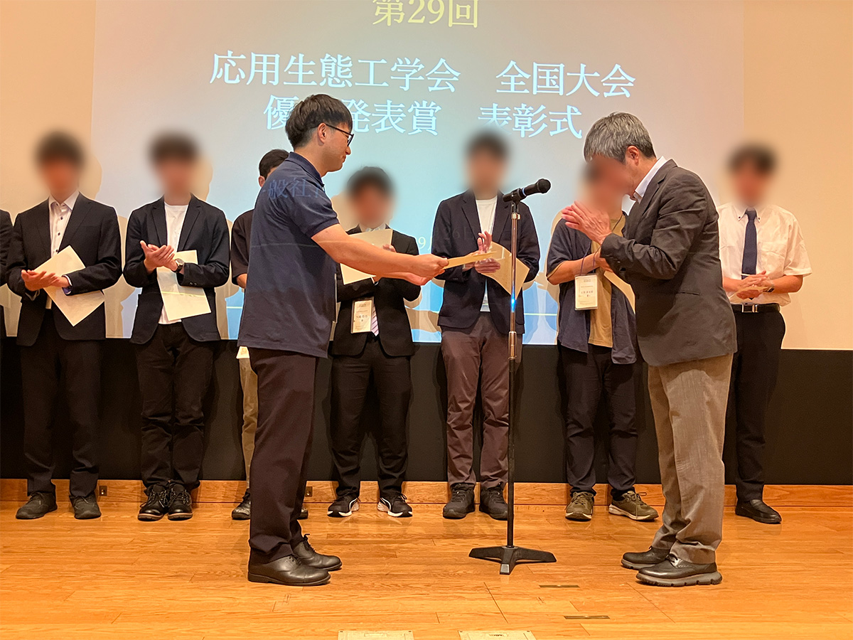 優秀ポスター発表賞 表彰式の様子