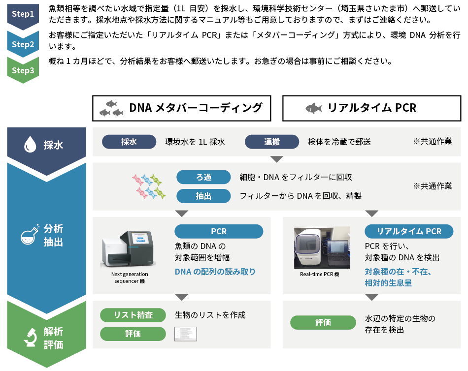 環境DNA分析サービスのご利⽤⼿順