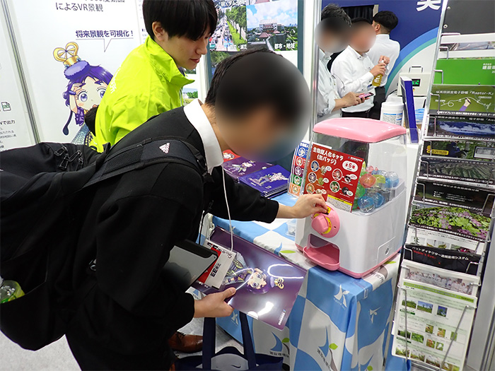 カプセルトイコーナーの様子
