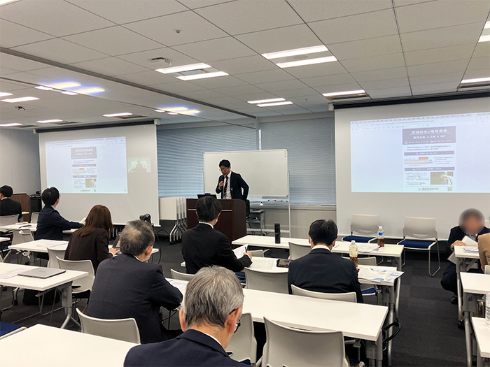 当社の取組発表の様子